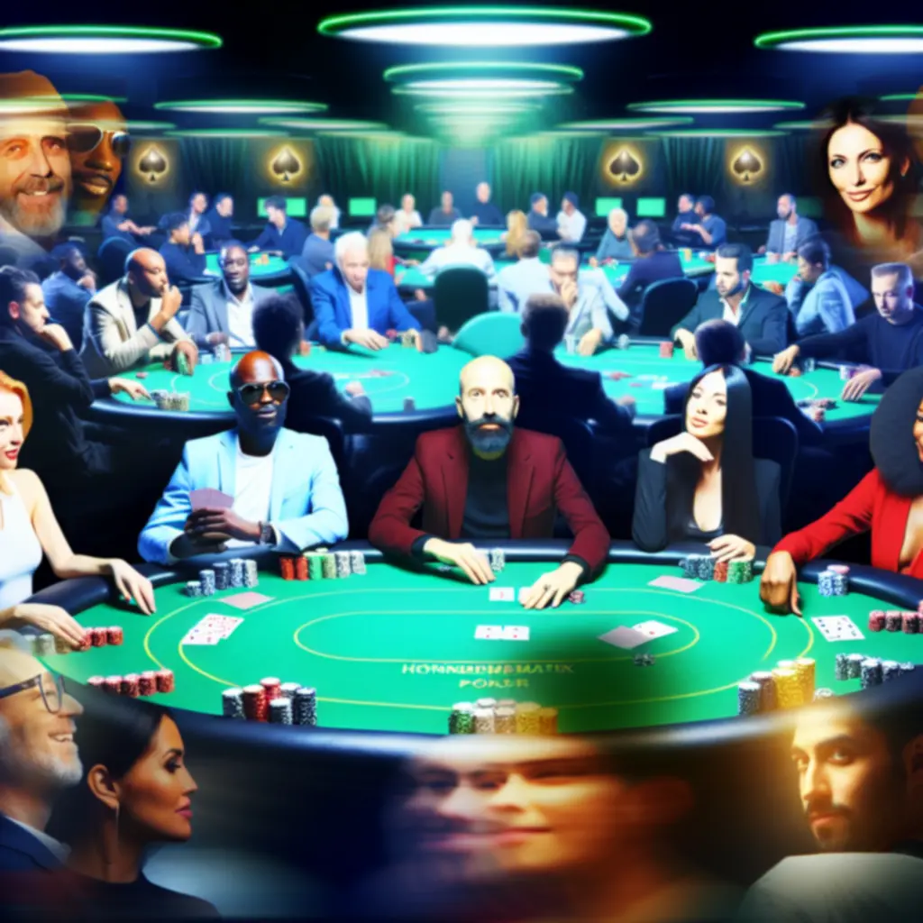 Actie aan de pokertafels in de poker lounge van Hondematix
