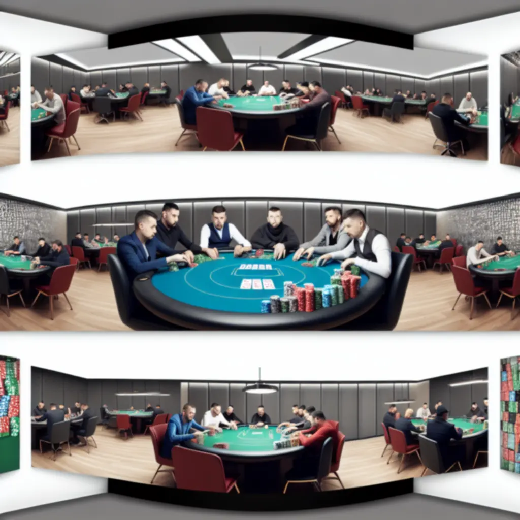 Sfeervolle pokertafels in de poker lounge van Hondematix