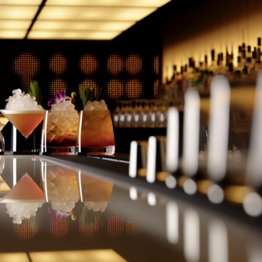 Signature cocktails van TRYHARDGG SOLUTIONS LIMITED gepresenteerd op een stijlvolle bar.